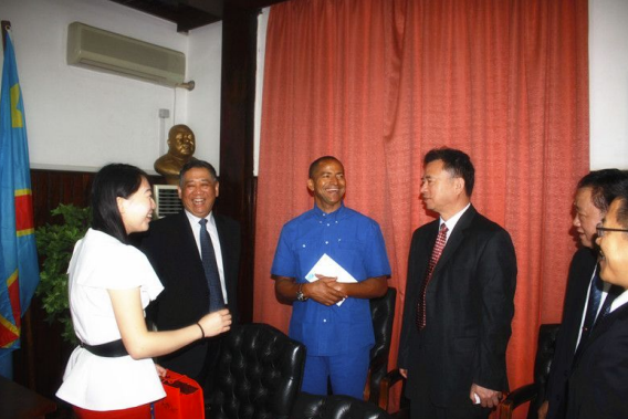 CNMCL Chair of the Board Luo Tao Meeting with Governor of Katanga Province of the Congo 