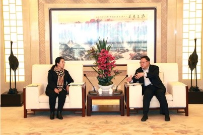 Chairman of the Board of Directors Wang Tongzhou Talked with Deputy Chairman of the Government of Tibet Autonomous Region Luo Mei