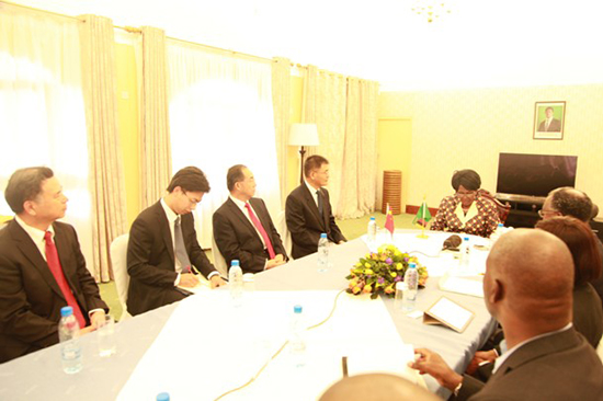 General Manager Zhang Keli of CNMC Met with Vice-president Inonge Wina of Zambia