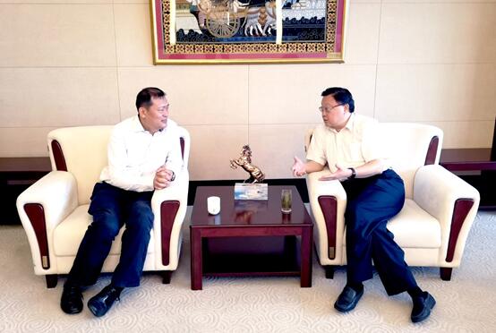 Chairman Wang Tongzhou Held Talks with Wang Tongqing, Chinese Ambassador to the Democratic Republic of the Congo