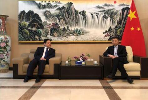 Yan Diyong, Deputy Chairman of the Board of Directors of CNMC Paid an Official Visit to the Chinese Ambassador in Zambia Li Jie